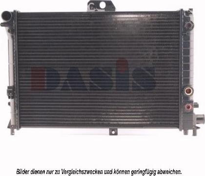 AKS Dasis 190110N - Радиатор, охлаждение двигателя autosila-amz.com