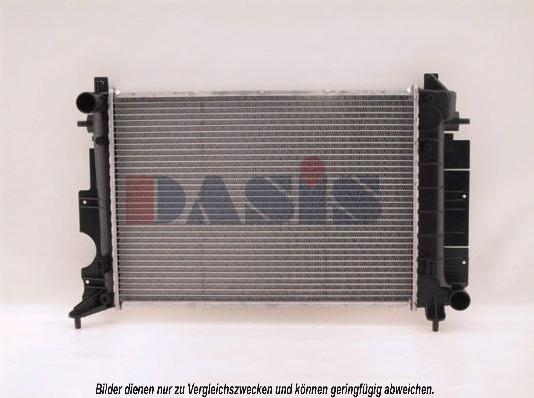 AKS Dasis 190240N - Радиатор, охлаждение двигателя autosila-amz.com