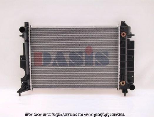 AKS Dasis 190250N - Радиатор, охлаждение двигателя autosila-amz.com