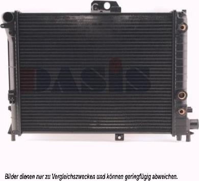 AKS Dasis 190220N - Радиатор, охлаждение двигателя autosila-amz.com