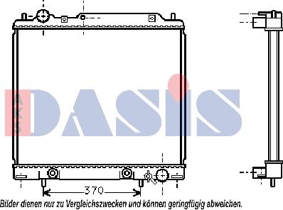 AKS Dasis 140640N - Радиатор, охлаждение двигателя autosila-amz.com