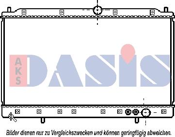 AKS Dasis 140050N - Радиатор, охлаждение двигателя autosila-amz.com