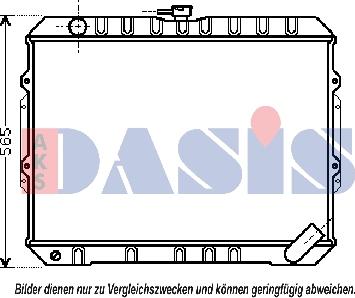 AKS Dasis 140086N - Радиатор, охлаждение двигателя autosila-amz.com