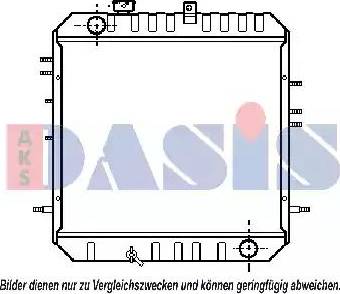 AKS Dasis 140028N - Радиатор, охлаждение двигателя autosila-amz.com