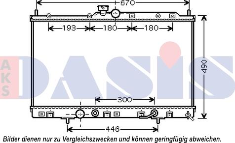 AKS Dasis 140104N - Радиатор, охлаждение двигателя autosila-amz.com