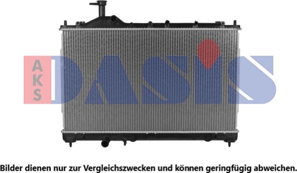 AKS Dasis 140113N - Радиатор, охлаждение двигателя autosila-amz.com