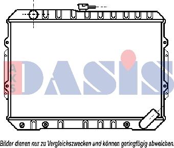 AKS Dasis 140820N - Радиатор, охлаждение двигателя autosila-amz.com