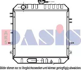 AKS Dasis 141140N - Радиатор, охлаждение двигателя autosila-amz.com