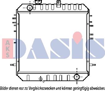AKS Dasis 141150N - Радиатор, охлаждение двигателя autosila-amz.com
