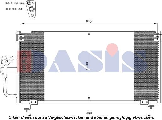 AKS Dasis 142017N - Конденсатор кондиционера autosila-amz.com