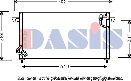 AKS Dasis 142190N - Конденсатор кондиционера autosila-amz.com