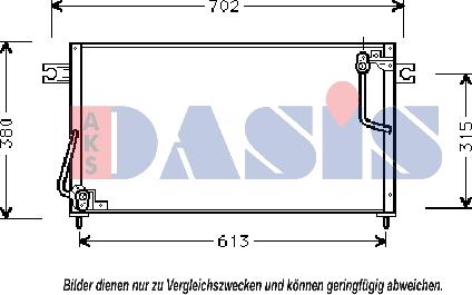 AKS Dasis 142200N - Конденсатор кондиционера autosila-amz.com