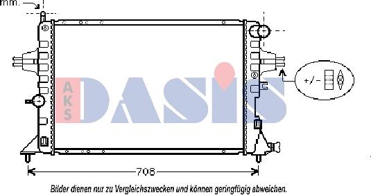 AKS Dasis 150046N - Радиатор, охлаждение двигателя autosila-amz.com
