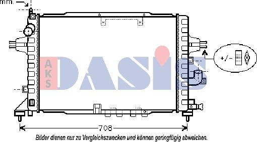 AKS Dasis 150064N - Радиатор, охлаждение двигателя autosila-amz.com