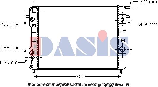 AKS Dasis 150083N - Радиатор, охлаждение двигателя autosila-amz.com