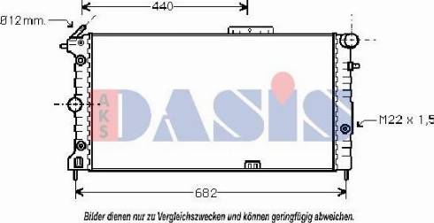 AKS Dasis 150031N - Радиатор, охлаждение двигателя autosila-amz.com