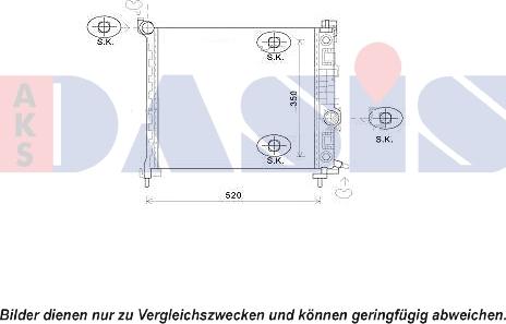 AKS Dasis 150109N - Радиатор, охлаждение двигателя autosila-amz.com