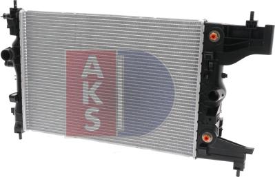 AKS Dasis 150102N - Радиатор, охлаждение двигателя autosila-amz.com
