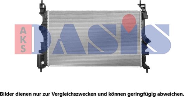 AKS Dasis 150133N - Радиатор, охлаждение двигателя autosila-amz.com
