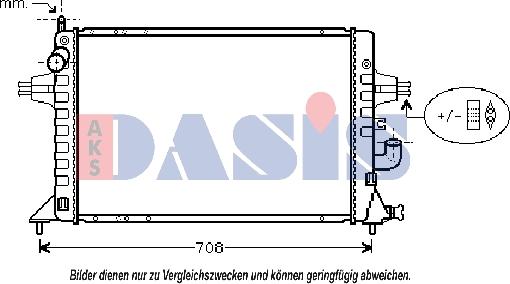 AKS Dasis 151920N - Радиатор, охлаждение двигателя autosila-amz.com