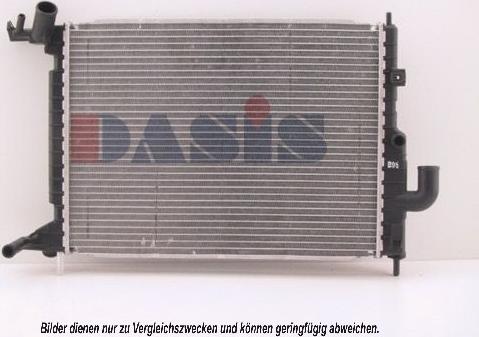 AKS Dasis 151880N - Радиатор, охлаждение двигателя autosila-amz.com