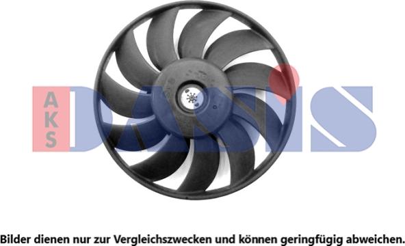 AKS Dasis 158043N - Вентилятор, охлаждение двигателя autosila-amz.com