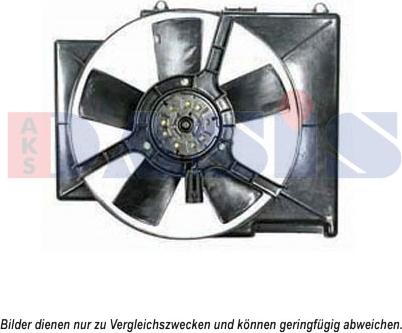 AKS Dasis 158069N - Вентилятор, охлаждение двигателя autosila-amz.com
