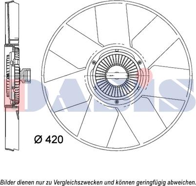 AKS Dasis 158113N - Вентилятор, охлаждение двигателя autosila-amz.com