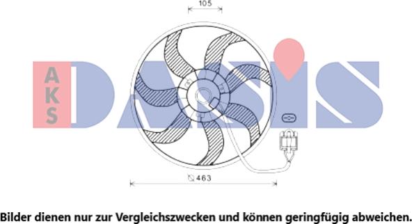 AKS Dasis 158139N - Вентилятор, охлаждение двигателя autosila-amz.com