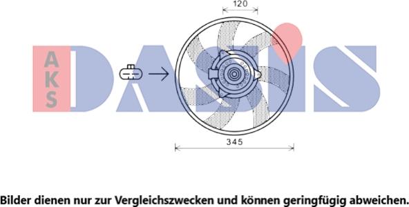 AKS Dasis 158132N - Вентилятор, охлаждение двигателя autosila-amz.com