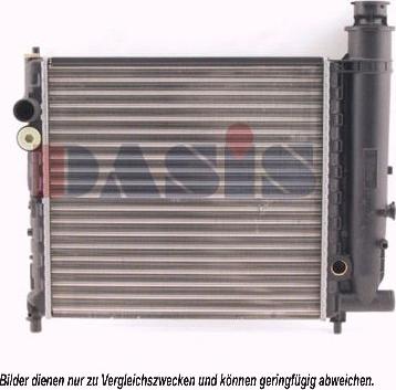 AKS Dasis 161170N - Радиатор, охлаждение двигателя autosila-amz.com