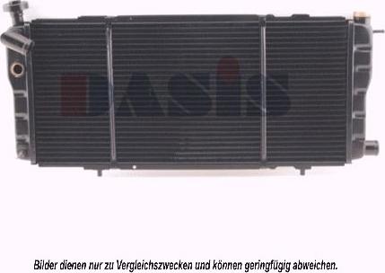 AKS Dasis 161360N - Радиатор, охлаждение двигателя autosila-amz.com