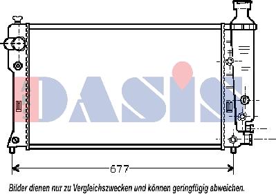 AKS Dasis 161300N - Радиатор, охлаждение двигателя autosila-amz.com