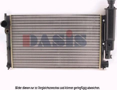 AKS Dasis 161320N - Радиатор, охлаждение двигателя autosila-amz.com