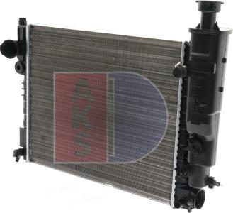 AKS Dasis 161260N - Радиатор, охлаждение двигателя autosila-amz.com
