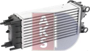 AKS Dasis 167020N - Интеркулер, теплообменник турбины autosila-amz.com
