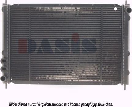 AKS Dasis 100640N - Радиатор, охлаждение двигателя autosila-amz.com