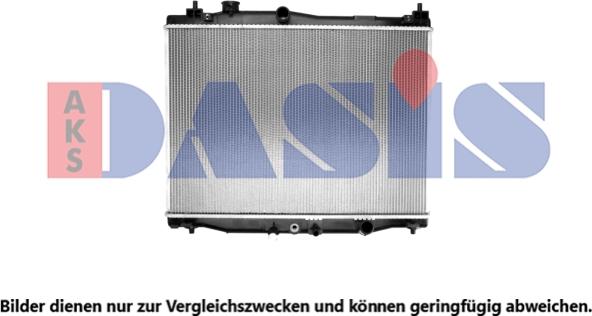 AKS Dasis 100095N - Радиатор, охлаждение двигателя autosila-amz.com