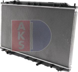 AKS Dasis 100082N - Радиатор, охлаждение двигателя autosila-amz.com