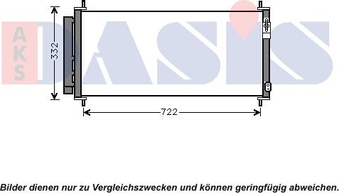 AKS Dasis 102038N - Конденсатор кондиционера autosila-amz.com