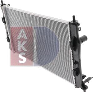 AKS Dasis 110076N - Радиатор, охлаждение двигателя autosila-amz.com