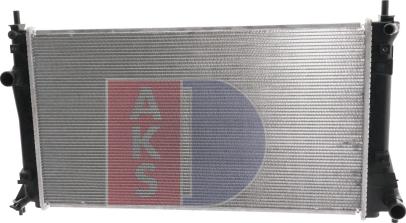 AKS Dasis 110076N - Радиатор, охлаждение двигателя autosila-amz.com
