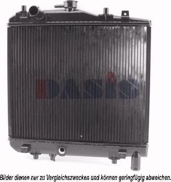 AKS Dasis 110070N - Радиатор, охлаждение двигателя autosila-amz.com