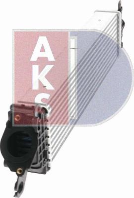 AKS Dasis 117008N - Интеркулер, теплообменник турбины autosila-amz.com