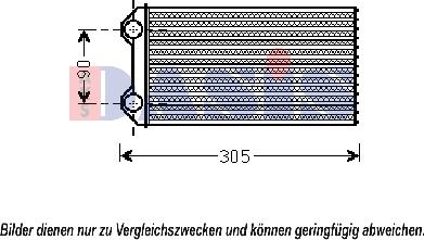 AKS Dasis 189012N - Теплообменник, отопление салона autosila-amz.com