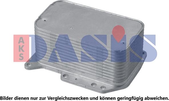 AKS Dasis 186012N - Масляный радиатор, двигательное масло autosila-amz.com