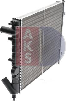 AKS Dasis 180510N - Радиатор, охлаждение двигателя autosila-amz.com