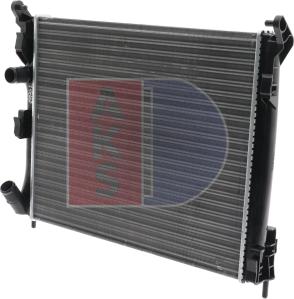 AKS Dasis 180012N - Радиатор, охлаждение двигателя autosila-amz.com