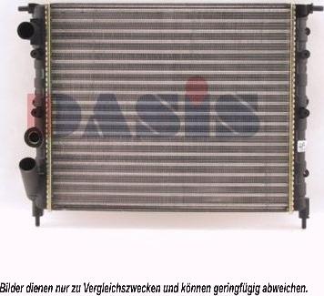 AKS Dasis 180760N - Радиатор, охлаждение двигателя autosila-amz.com