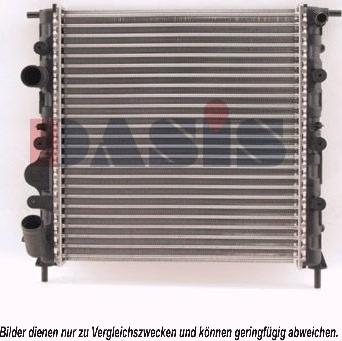 AKS Dasis 181440N - Радиатор, охлаждение двигателя autosila-amz.com